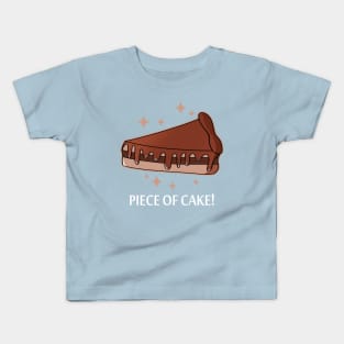 Cute Cake Chocolate Cartoon Meme For Cake Lovers Foodies Kids T-Shirt